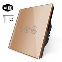 INTERRUPTOR WIFI PARA MOTORES DE ESTORES, CORTINAS, PERSIANAS E PORTÕES - SÉRIE 80-Dourado